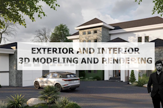 create sketchup and revit 3d model and  rendering