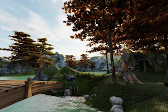 create 3d realistic loop animation videos for you