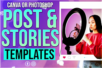 do canva templates for instagram post story and facebook ads design