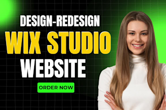 develop, design, or redesign wix studio website, figma to wix, ecommerce store