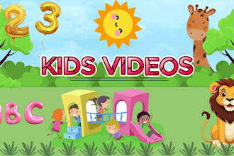create 2d animated kids learning and educational videos
