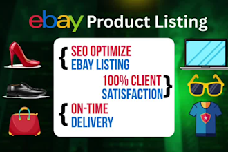 do ebay listing, ebay seo listing, ebay product listing, ebay lister