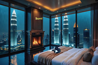 create cozy rain ambience video with nature sound, relaxing rain video