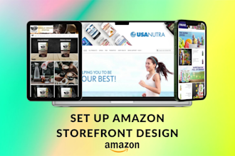 set up amazon store design, storefront, or brand store setup to display products