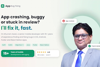 fix ios and android app bugs, crashes and app store rejections