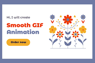 create a loop GIF animation for web, social, ads