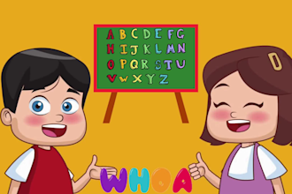 create best kids 3d animated learning videos for youtube