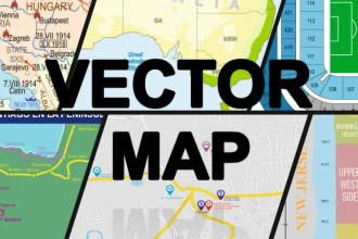 create vector map in corel draw or adobe illustrator