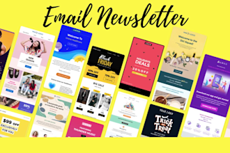 design a mailchimp newsletter fully responsive