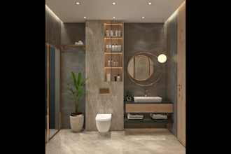 design your bathroom in 3d photorealistic render