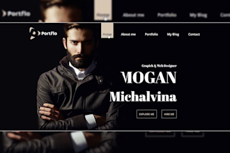design landing page,portfolio,business and wordpress website