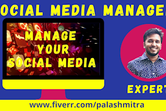 be  your social media manager and grow your business