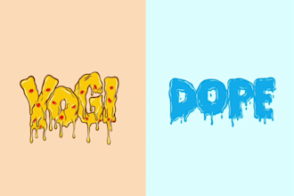 make melted grime typography animation as you need