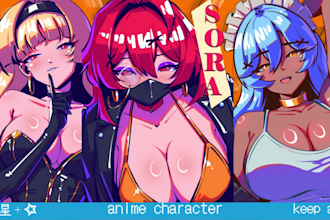 draw anime illustration for profile picture or pfp fanart and original character