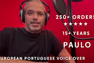 record a professional portuguese european iberian voice over