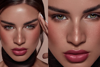 do high end beauty retouching and professional photo editing