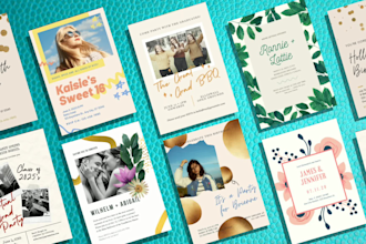 design customized birthday,greetings,wedding invitation card