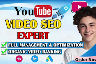 best youtube video SEO expert in optimization channel growth manager