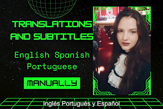 do subtitles in english, spanish and portuguese