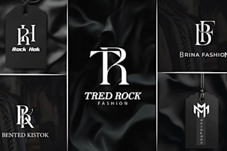 do luxury initial letters monogram and urban clothing brand logo