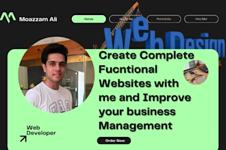 do web development and webdesigning using html CSS javascript and bootstrap