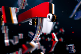 create 3d intro animation of your logo