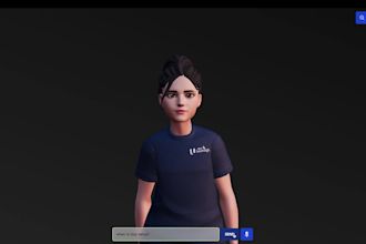 create chatgpt custom virtual assistant 3d avatar for web, mobile