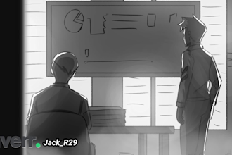 create storyboard for film, animation, commercials in 24 hours