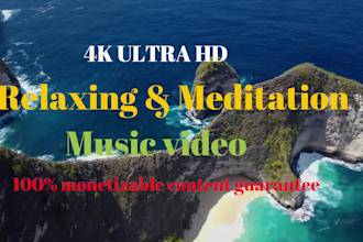 create youtube channel 50x3hrs relaxing meditation music videos