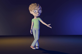 do 3d modeling, 3d character animation and rigging