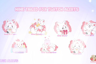 create animated alerts for twitch or stream channel