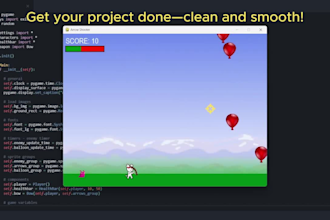 create a stunning python game with pygame