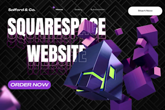 redesign squarespace website store landing page migrate wordpress to squarespace