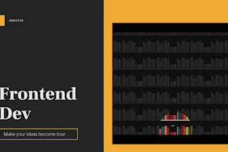be your frontend developer with html, css, react and js