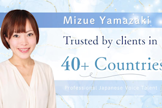 record professional japanese voice over