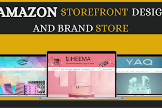 create amazon storefront design, a plus content and brand store
