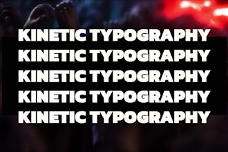 create kinetic typography titles and animated text for your videos