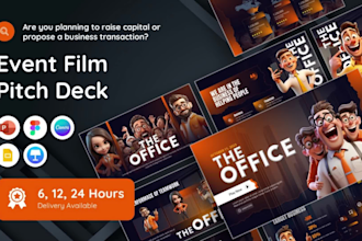 design a stunning film pitch deck presentation for investors