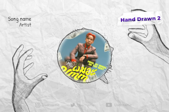 create a hand drawn audio visualizer for your music