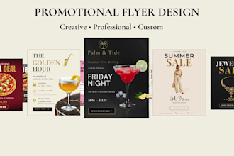 design a luxury promotional flyer for your business or event