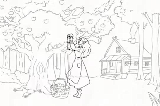 draw 2d line art animation, 2d line art, pencil sketch, vector line art