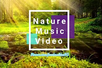 create 30 full HD relaxing music video