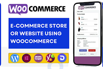 build online store and ecommerce website using woocommerce