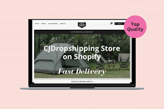 set up shopify dropshipping store with cj product listing