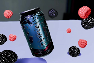 design a premium energy drink can and beverage label for your brand