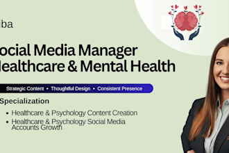 create and manage social media for mental health and wellness practice
