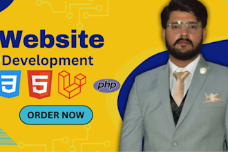 develop PHP laravel website as a PHP laravel developer, PHP web developer