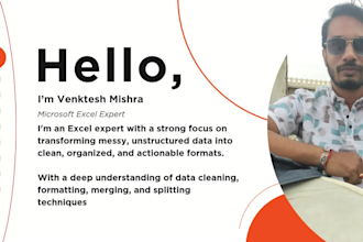 clean, format, merge, split excel data