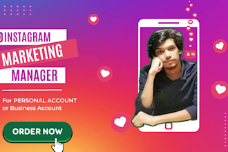 be your instagram marketing manager and content creator