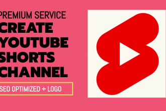 create youtube shorts channel with 40 videos